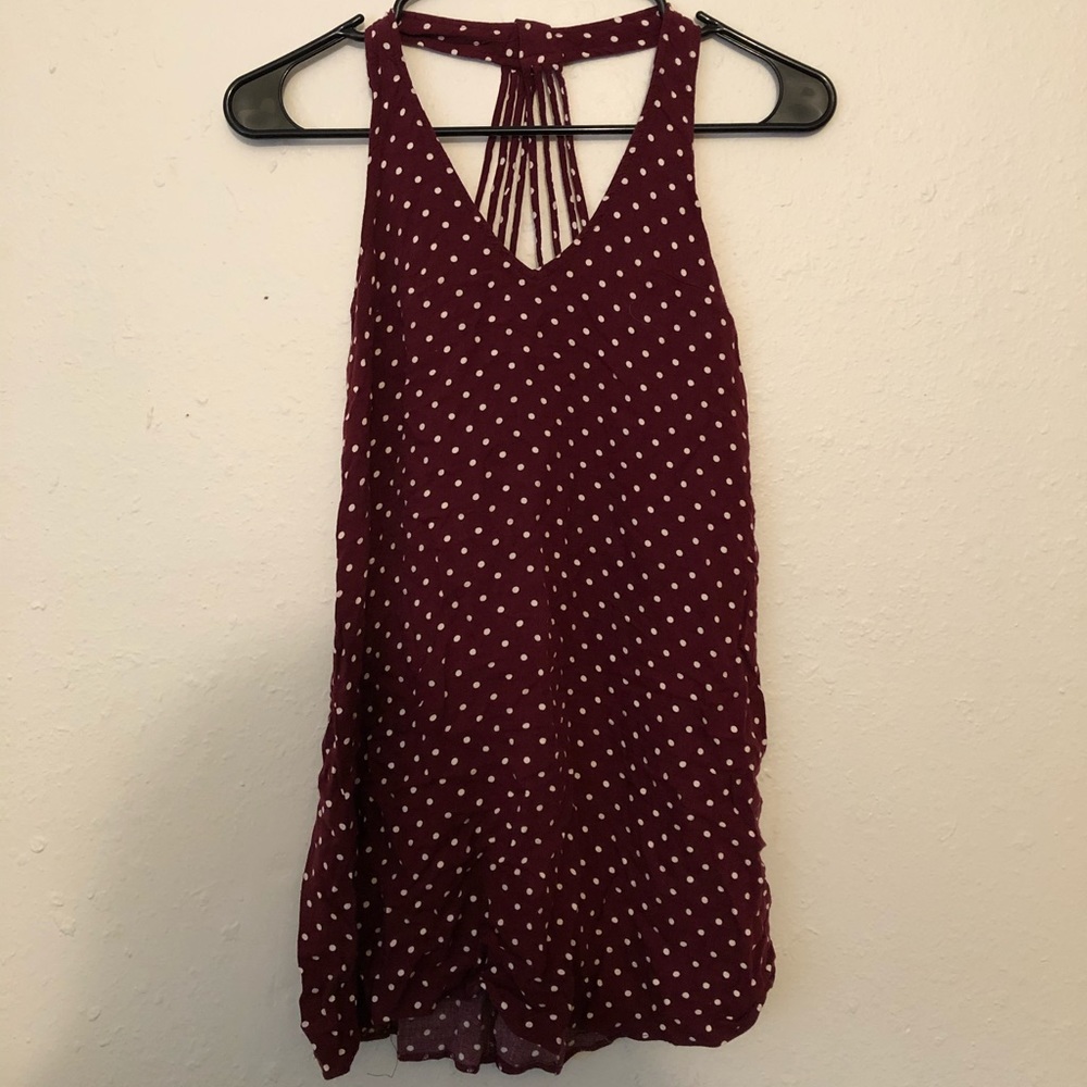 Polka dot tank top